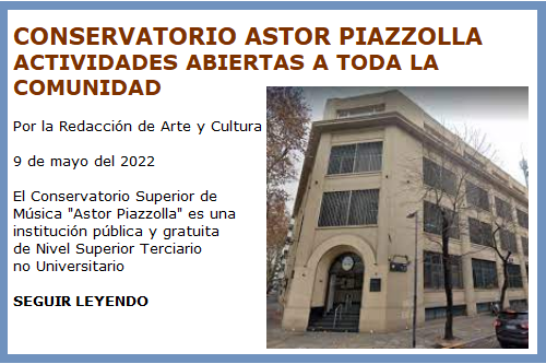 CONSERVATORIO ASTOR PIAZZOLLA